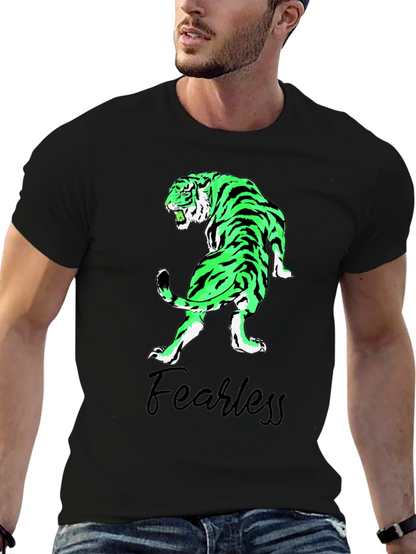 Fearless Tiger Graphic Tee - Black T-Shirt