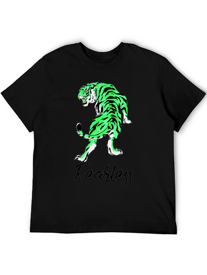 Fearless Tiger Graphic Tee - Black T-Shirt