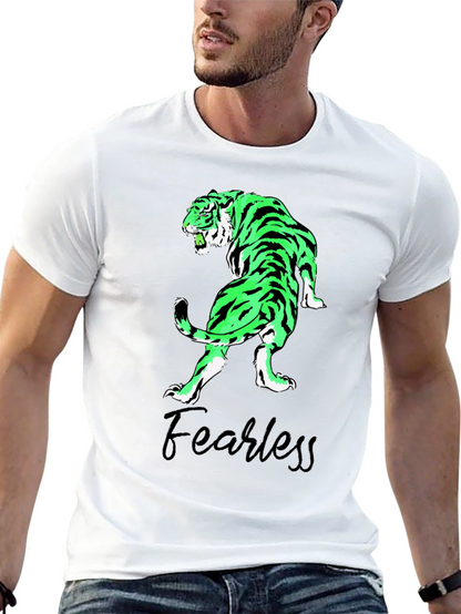 Fearless Tiger Graphic Tee - Black T-Shirt