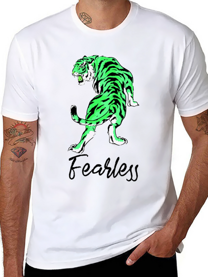 Fearless Tiger Graphic Tee - Black T-Shirt