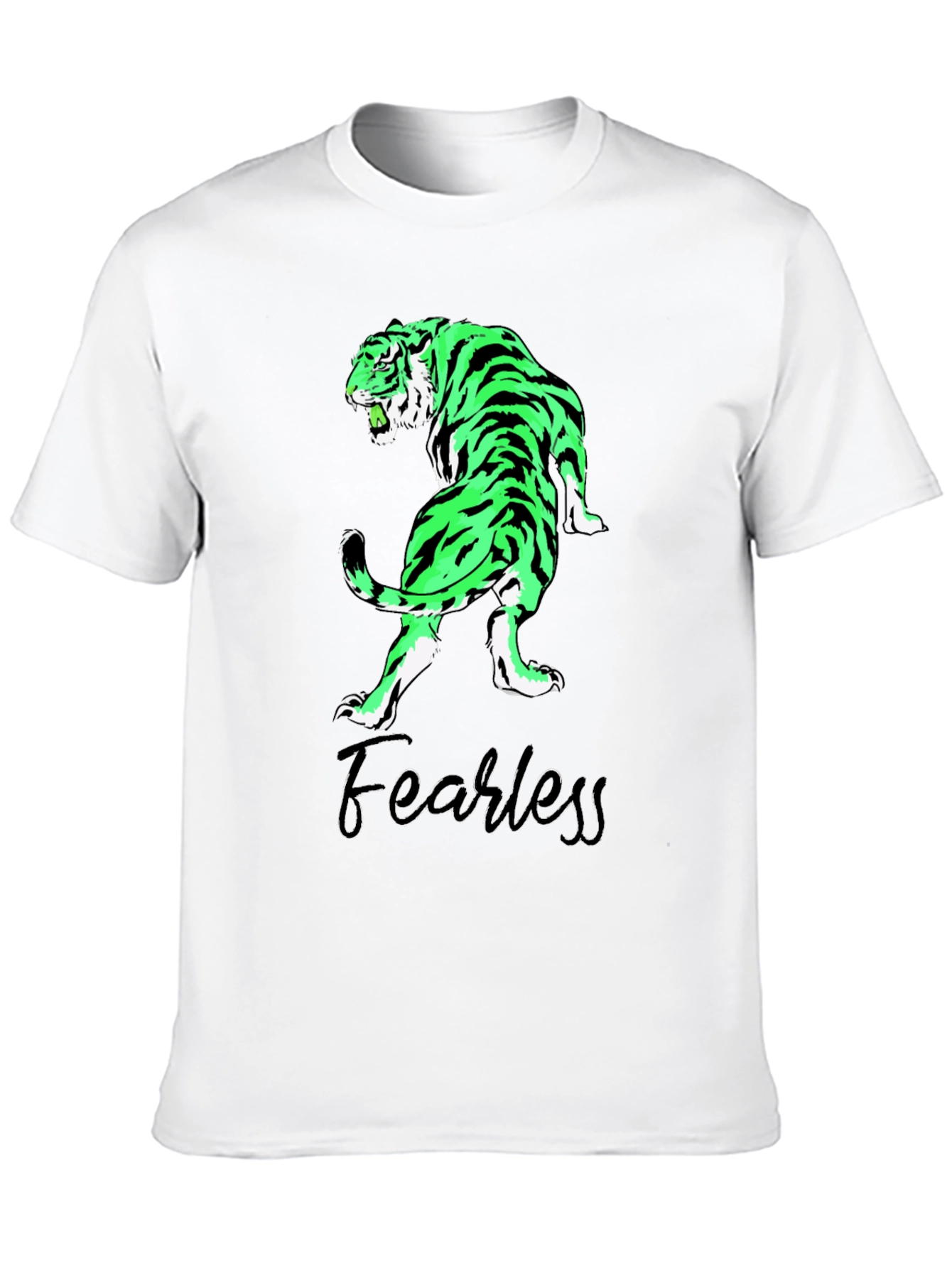 Fearless Tiger Graphic Tee - Black T-Shirt