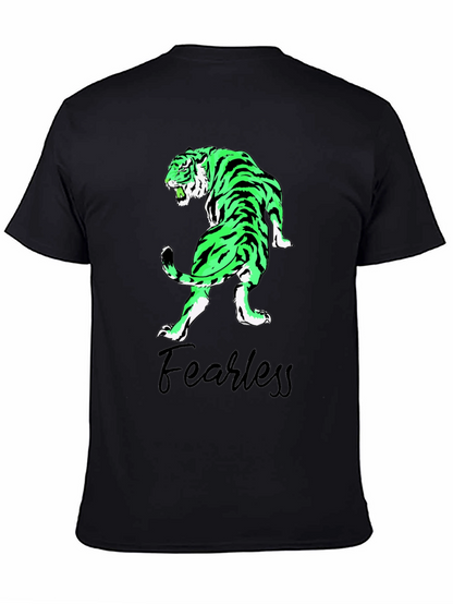 Fearless Tiger Graphic Tee - Black T-Shirt