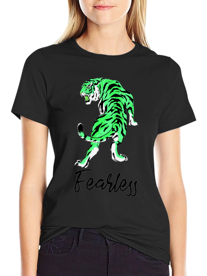 Fearless Tiger Graphic Tee - Black T-Shirt