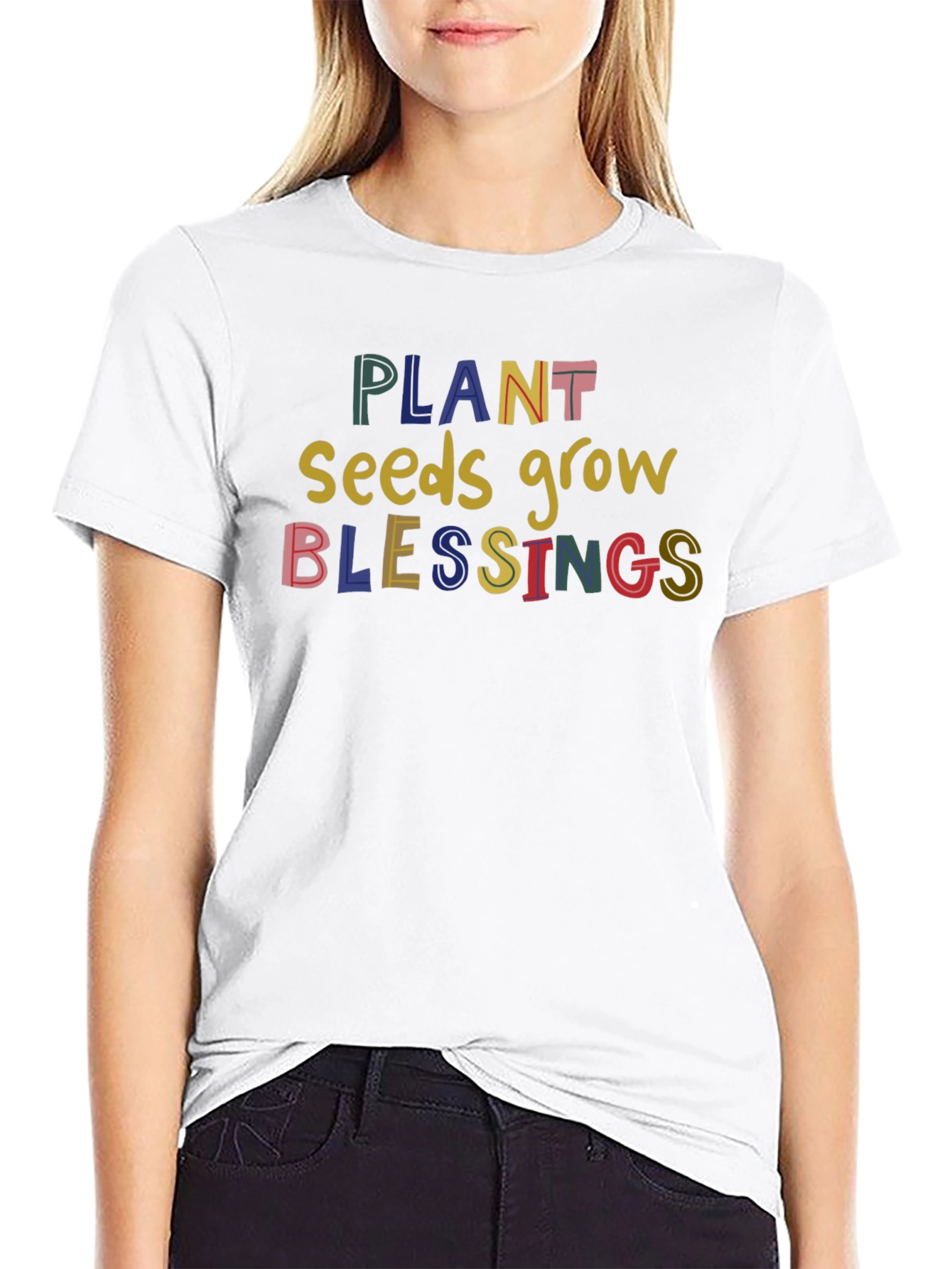 Plant Seeds Grow Blessings Graphic T-Shirt