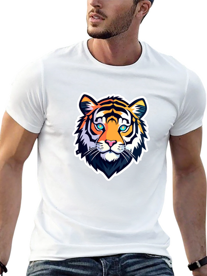 Cool Tiger Graphic Tee - Mens Black T-Shirt