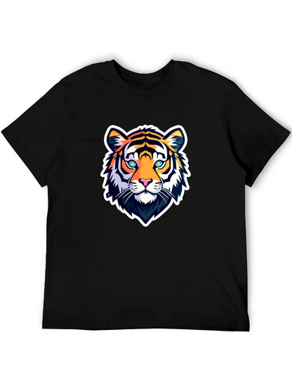 Cool Tiger Graphic Tee - Mens Black T-Shirt