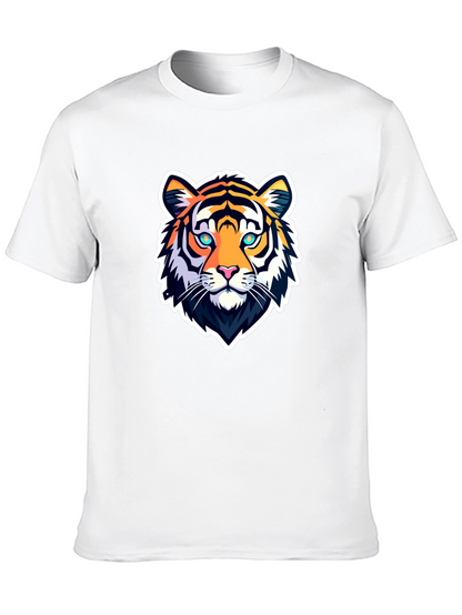 Cool Tiger Graphic Tee - Mens Black T-Shirt