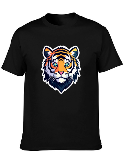 Cool Tiger Graphic Tee - Mens Black T-Shirt