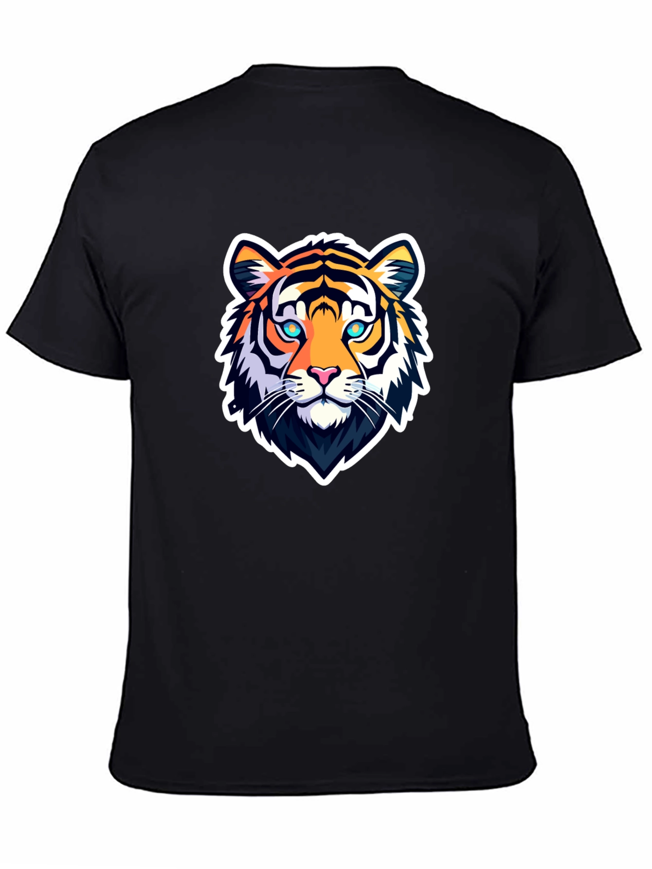 Cool Tiger Graphic Tee - Mens Black T-Shirt