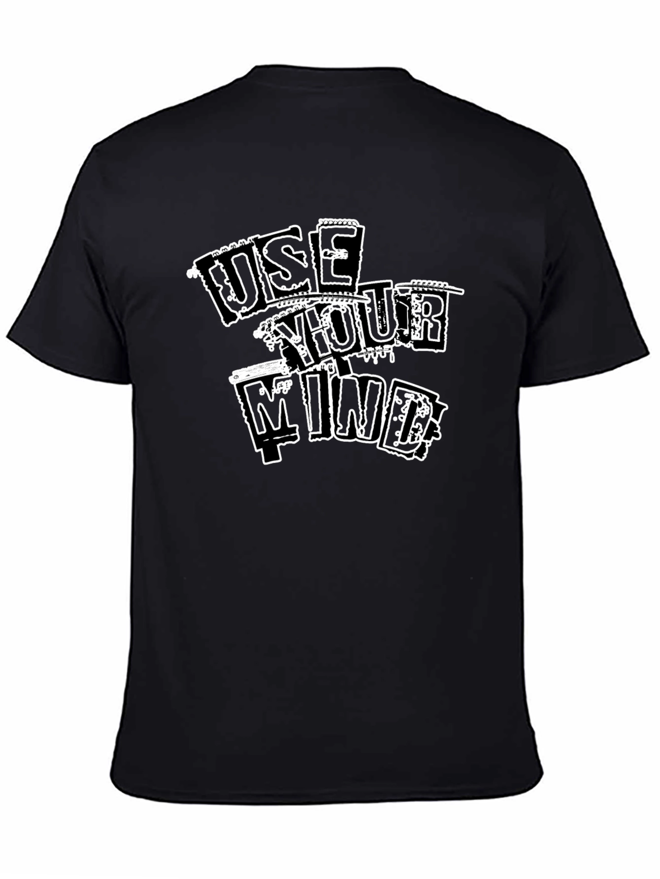 Use Your Mind Graphic T-Shirt - Black