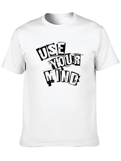 Use Your Mind Graphic T-Shirt - Black