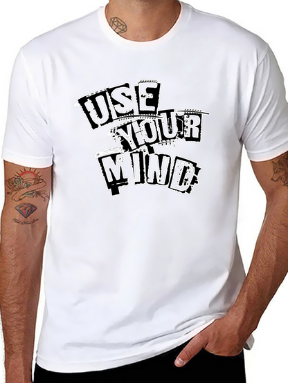 Use Your Mind Graphic T-Shirt - Black