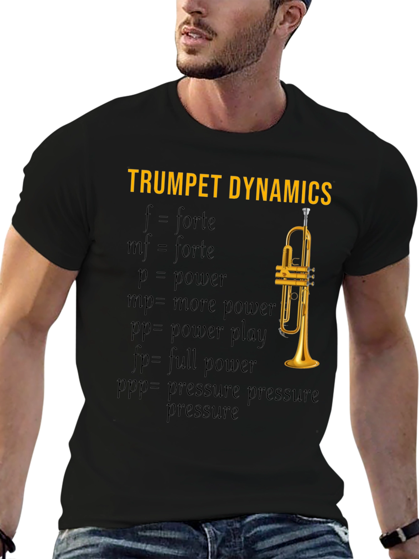 Trumpet Dynamics T-Shirt - Music Lover Apparel