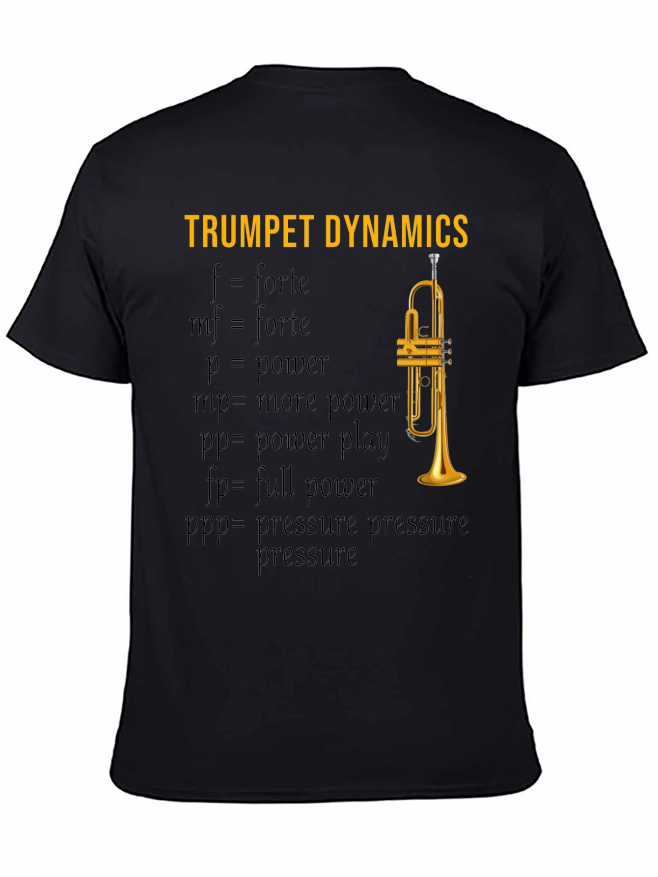 Trumpet Dynamics T-Shirt - Music Lover Apparel