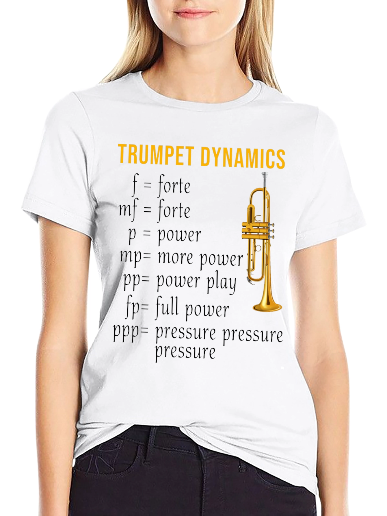 Trumpet Dynamics T-Shirt - Music Lover Apparel