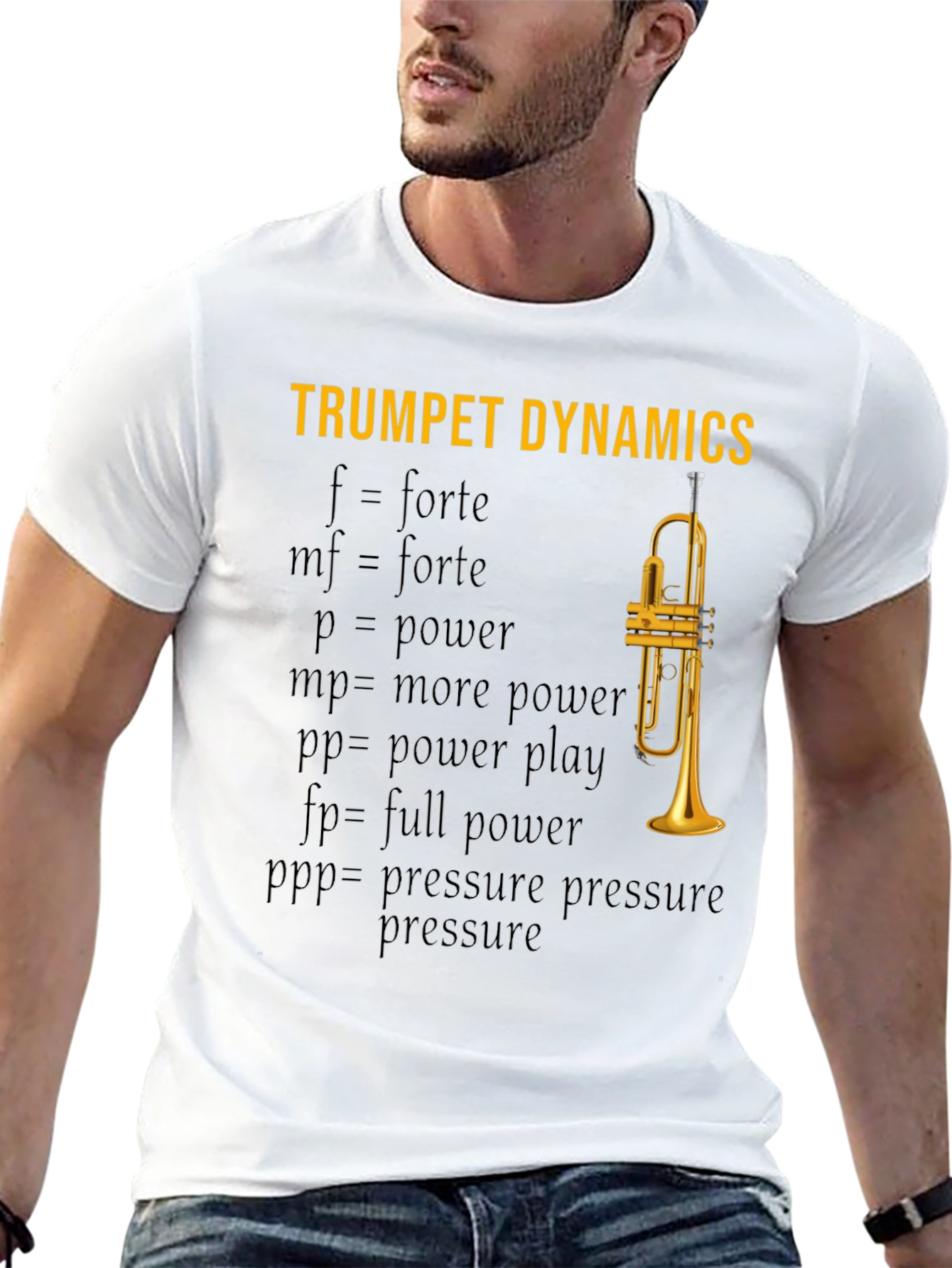 Trumpet Dynamics T-Shirt - Music Lover Apparel