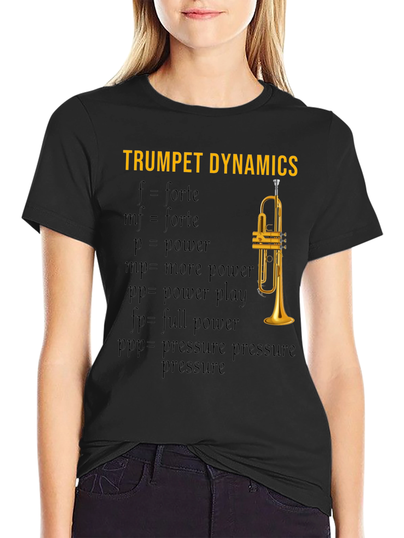 Trumpet Dynamics T-Shirt - Music Lover Apparel
