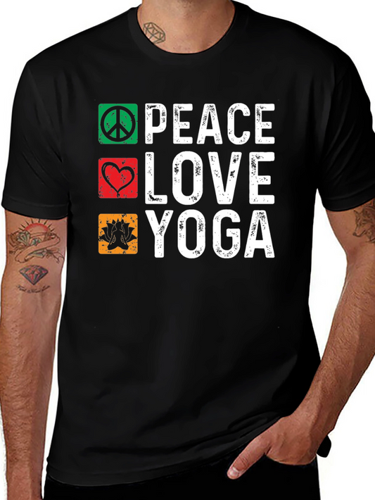 Peace Love Yoga Graphic Tee