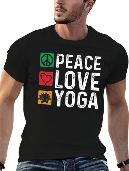 Peace Love Yoga Graphic Tee