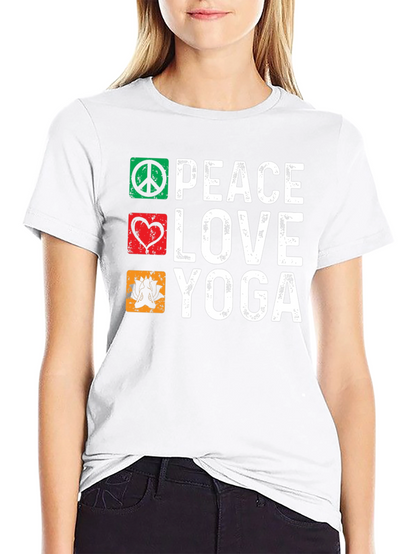 Peace Love Yoga Graphic Tee