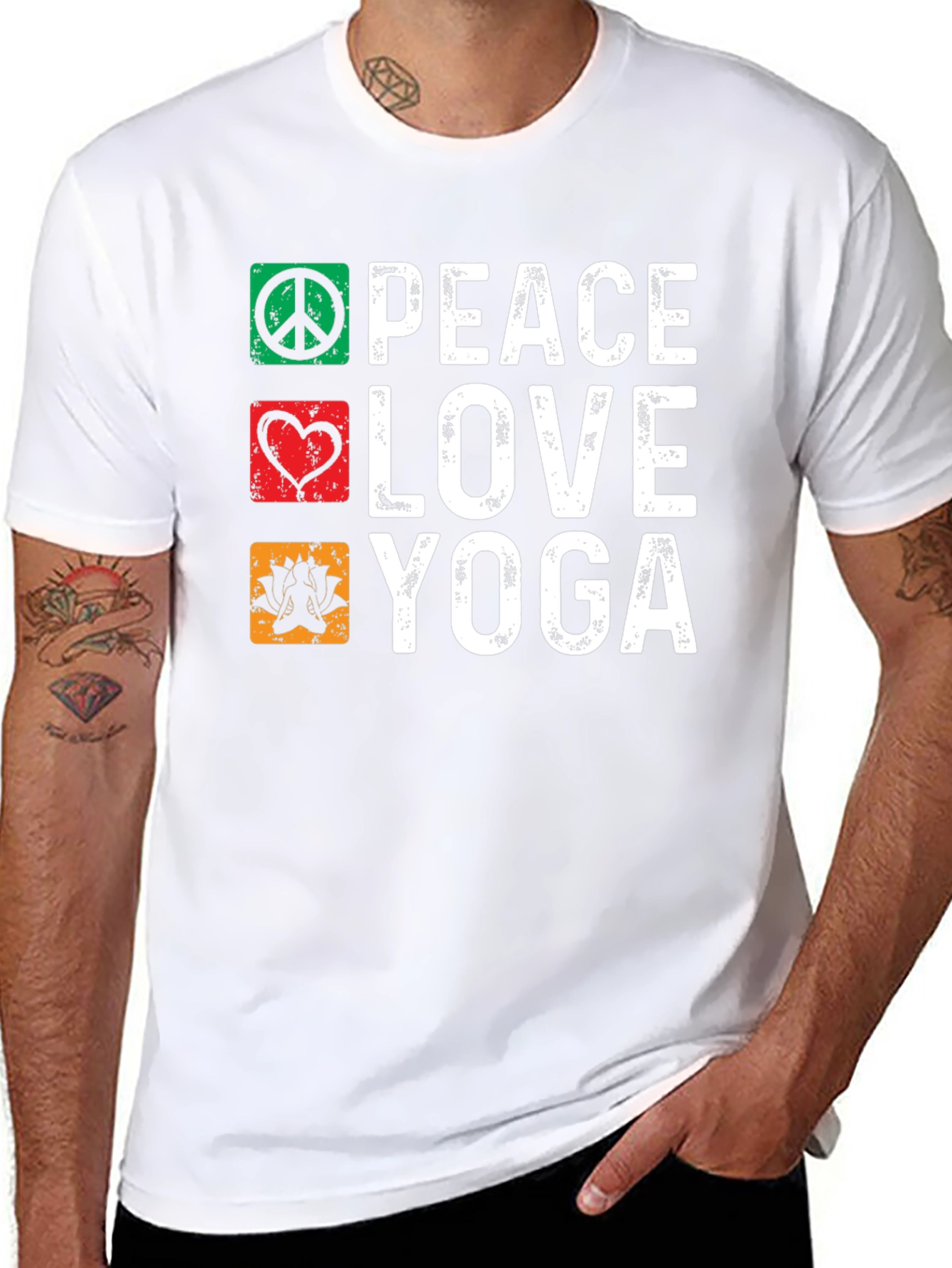 Peace Love Yoga Graphic Tee