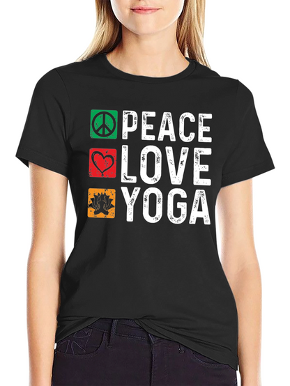 Peace Love Yoga Graphic Tee