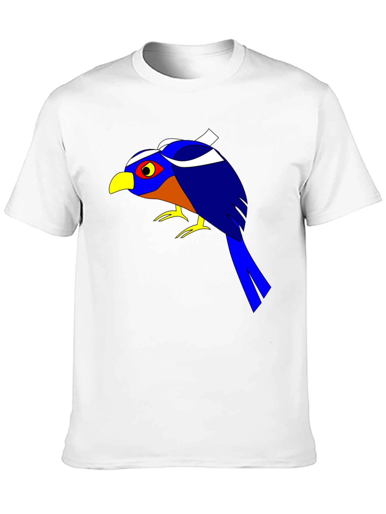 Bold Bird Graphic Tee - Black Cotton T-Shirt