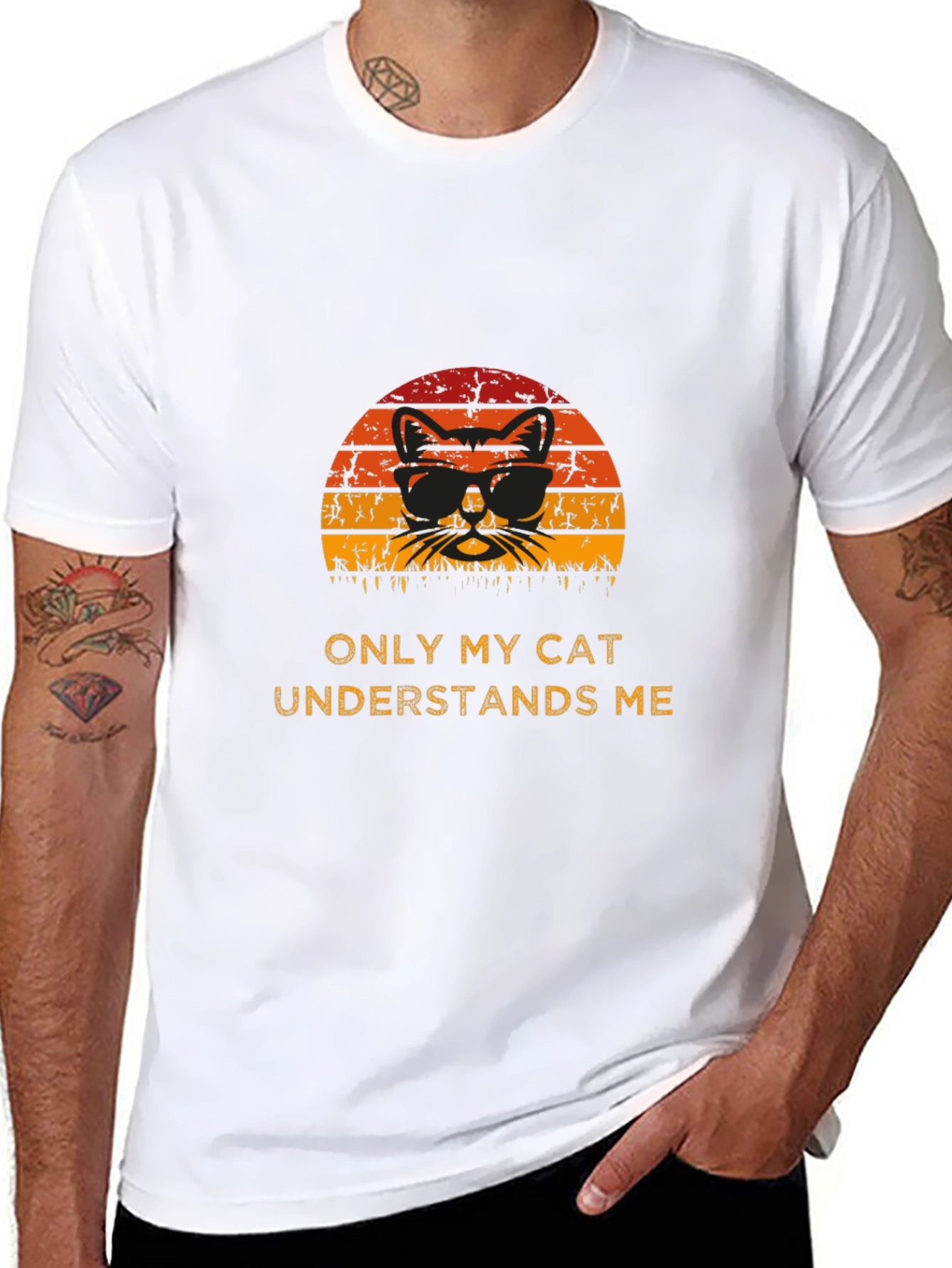 Cool Cat Graphic T-Shirt