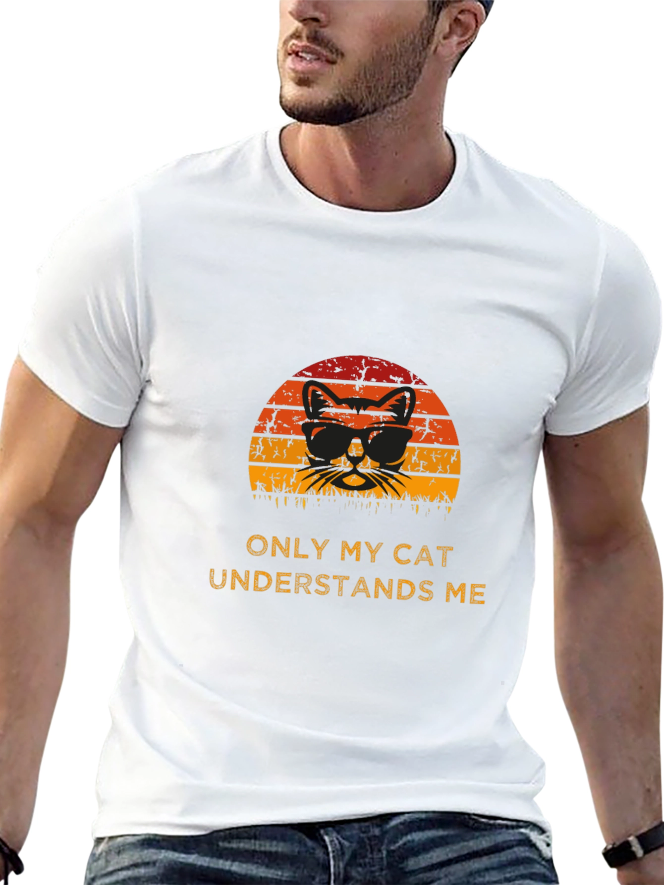 Cool Cat Graphic T-Shirt