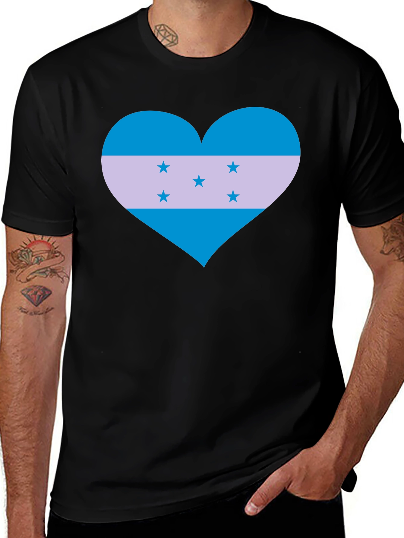 Honduras Flag Heart T-Shirt