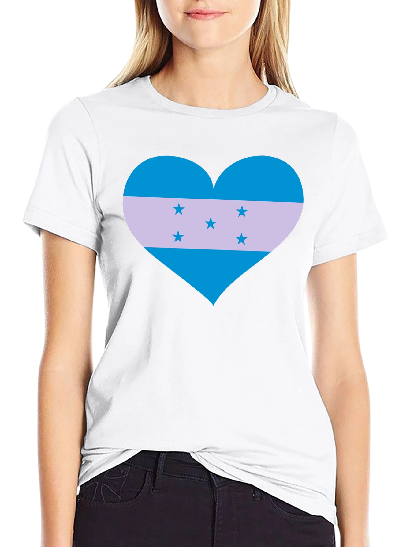 Honduras Flag Heart T-Shirt