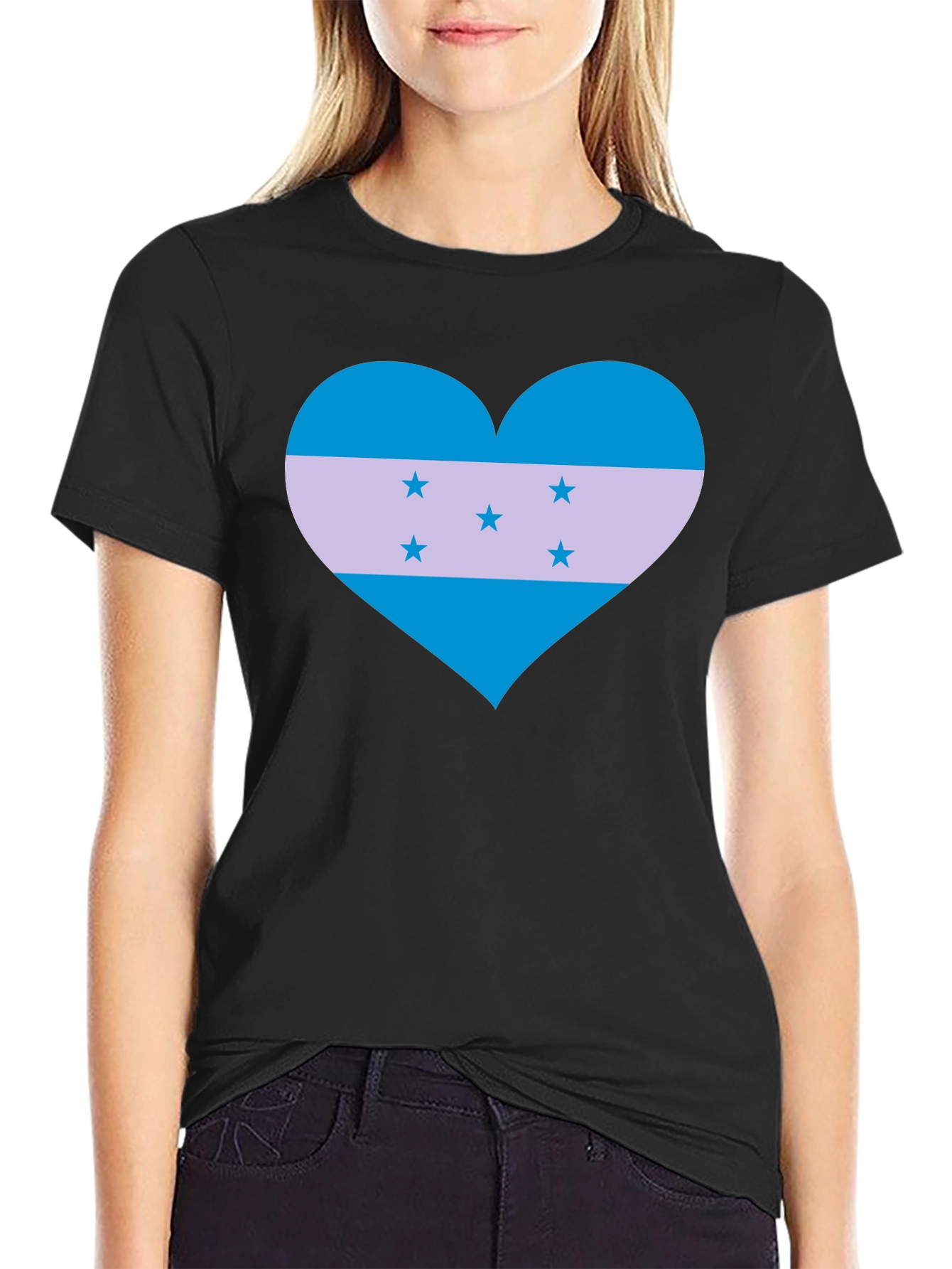 Honduras Flag Heart T-Shirt