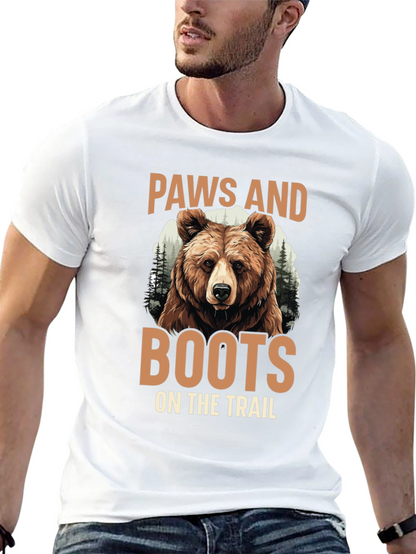 Paws and Boots Bear Graphic Tee