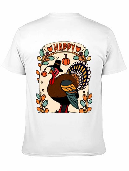Happy Thanksgiving Turkey Graphic Tee