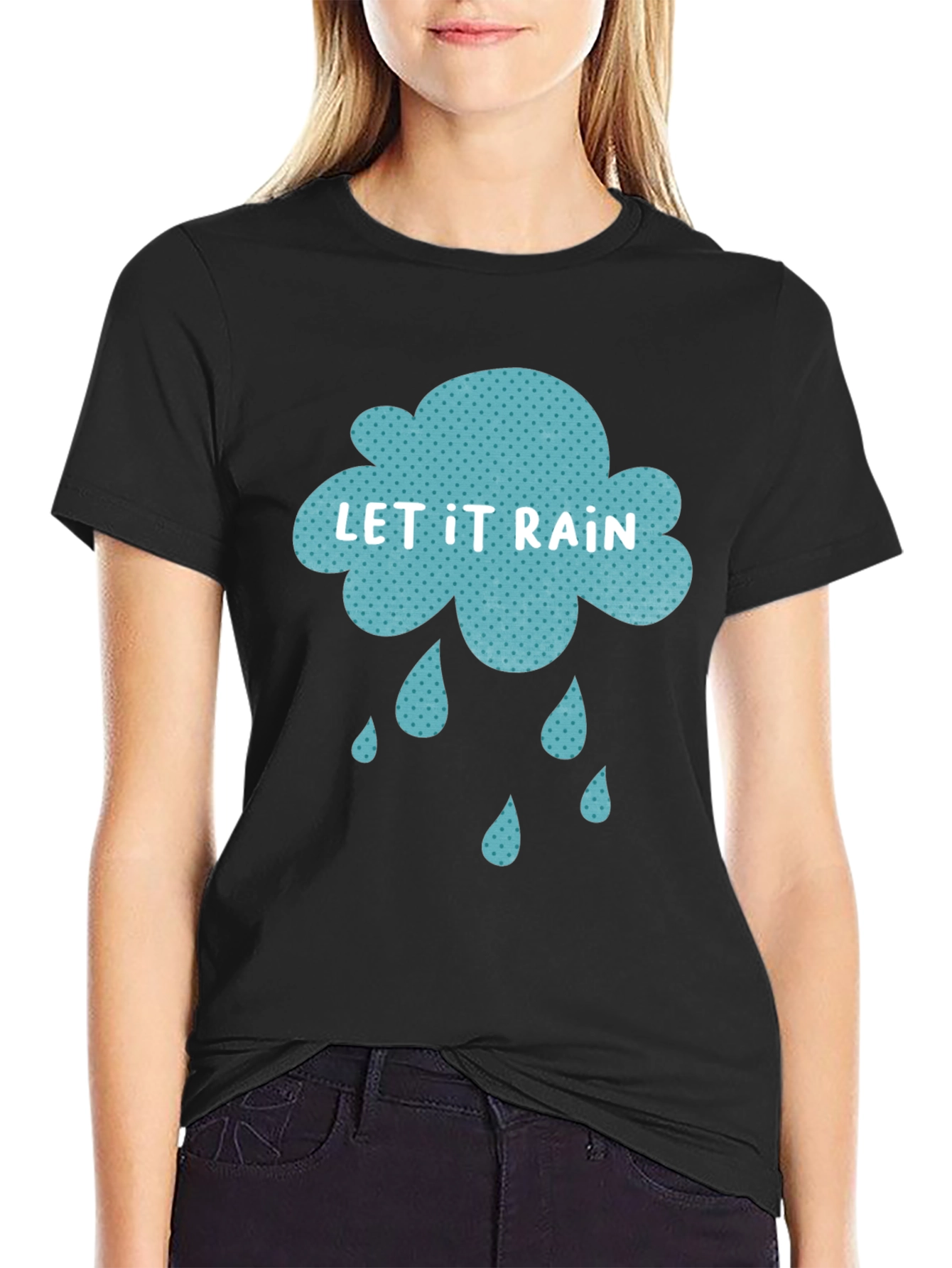 Let It Rain Graphic Tee - Stylish Comfort