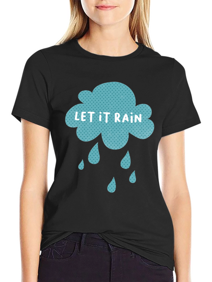Let It Rain Graphic Tee - Stylish Comfort