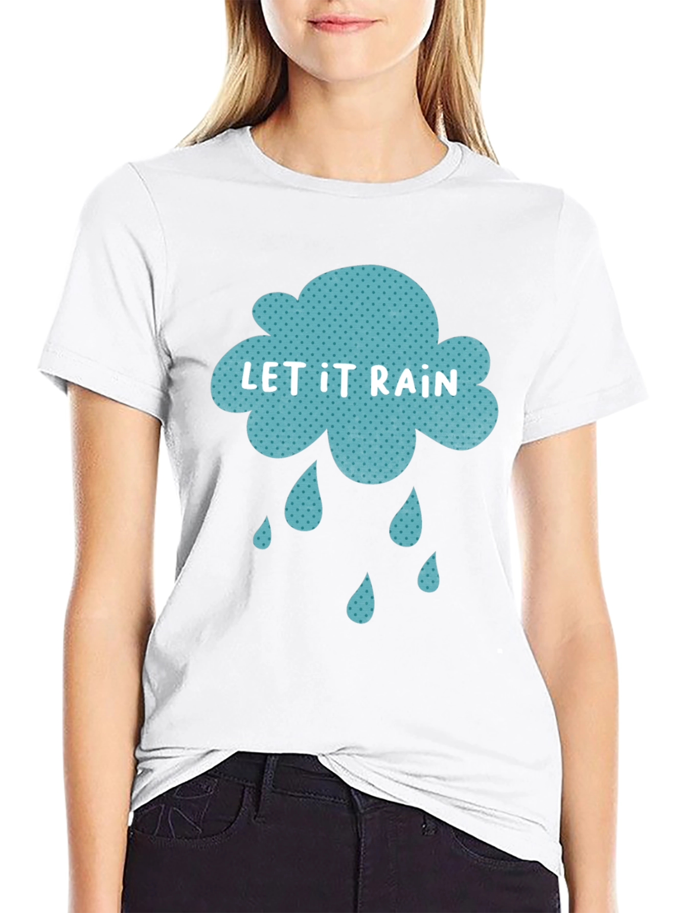 Let It Rain Graphic Tee - Stylish Comfort