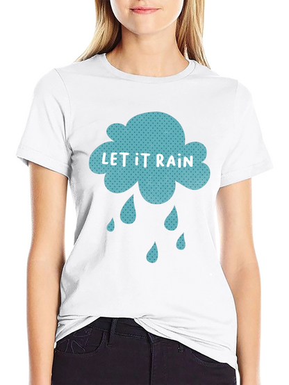 Let It Rain Graphic Tee - Stylish Comfort
