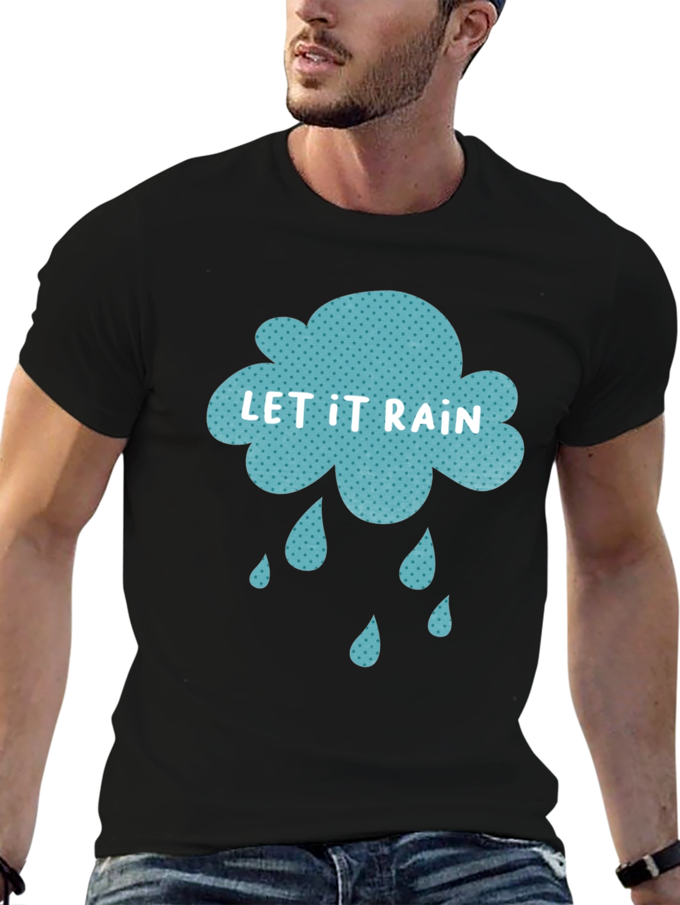 Let It Rain Graphic Tee - Stylish Comfort