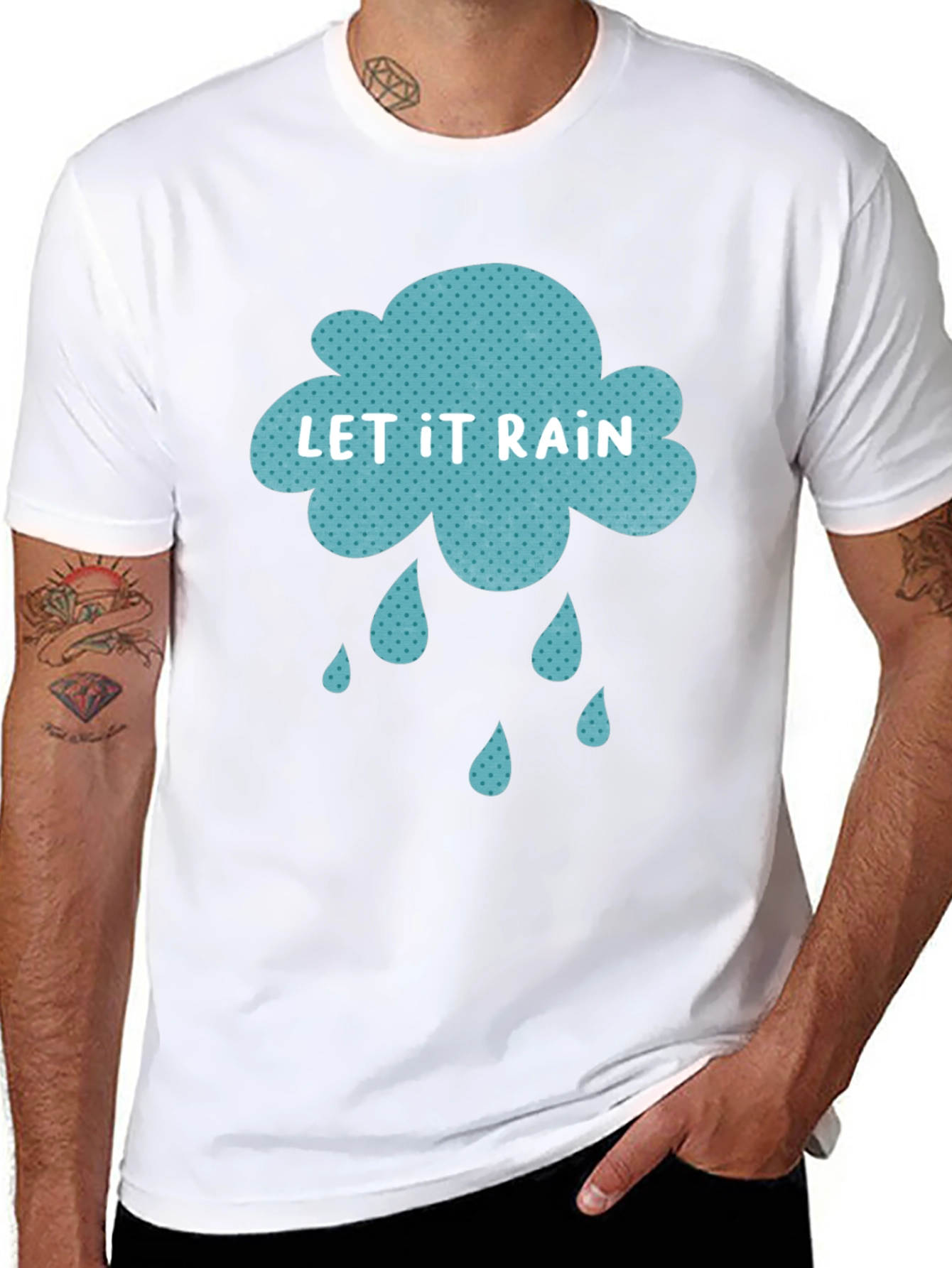 Let It Rain Graphic Tee - Stylish Comfort