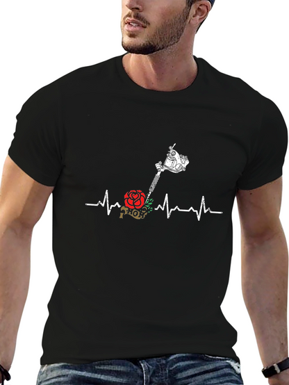 Tattoo Heartbeat T-Shirt - Unique Design
