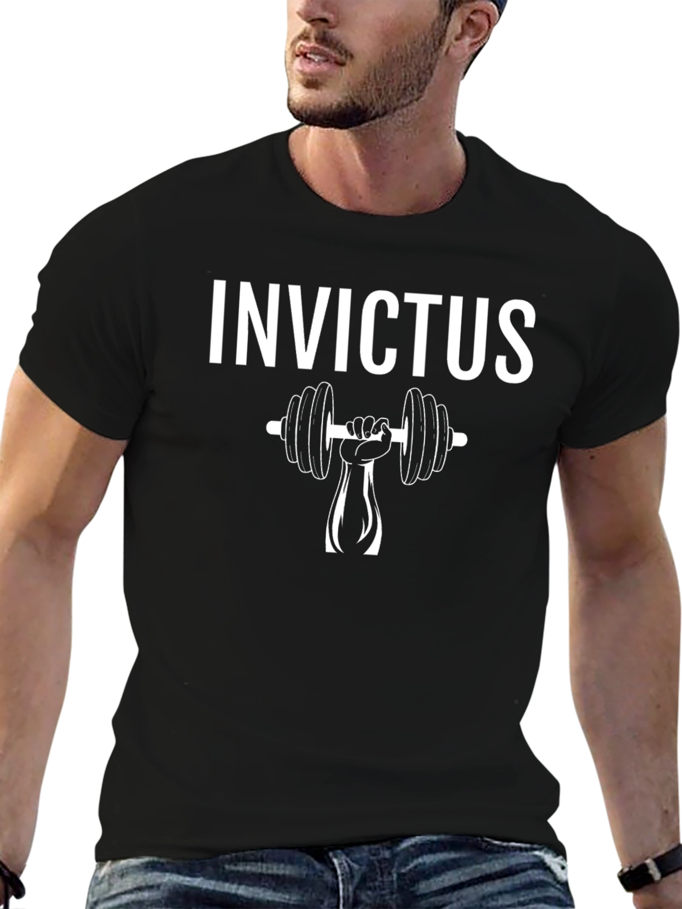 Invictus Weightlifting T-Shirt - Black Gym Apparel
