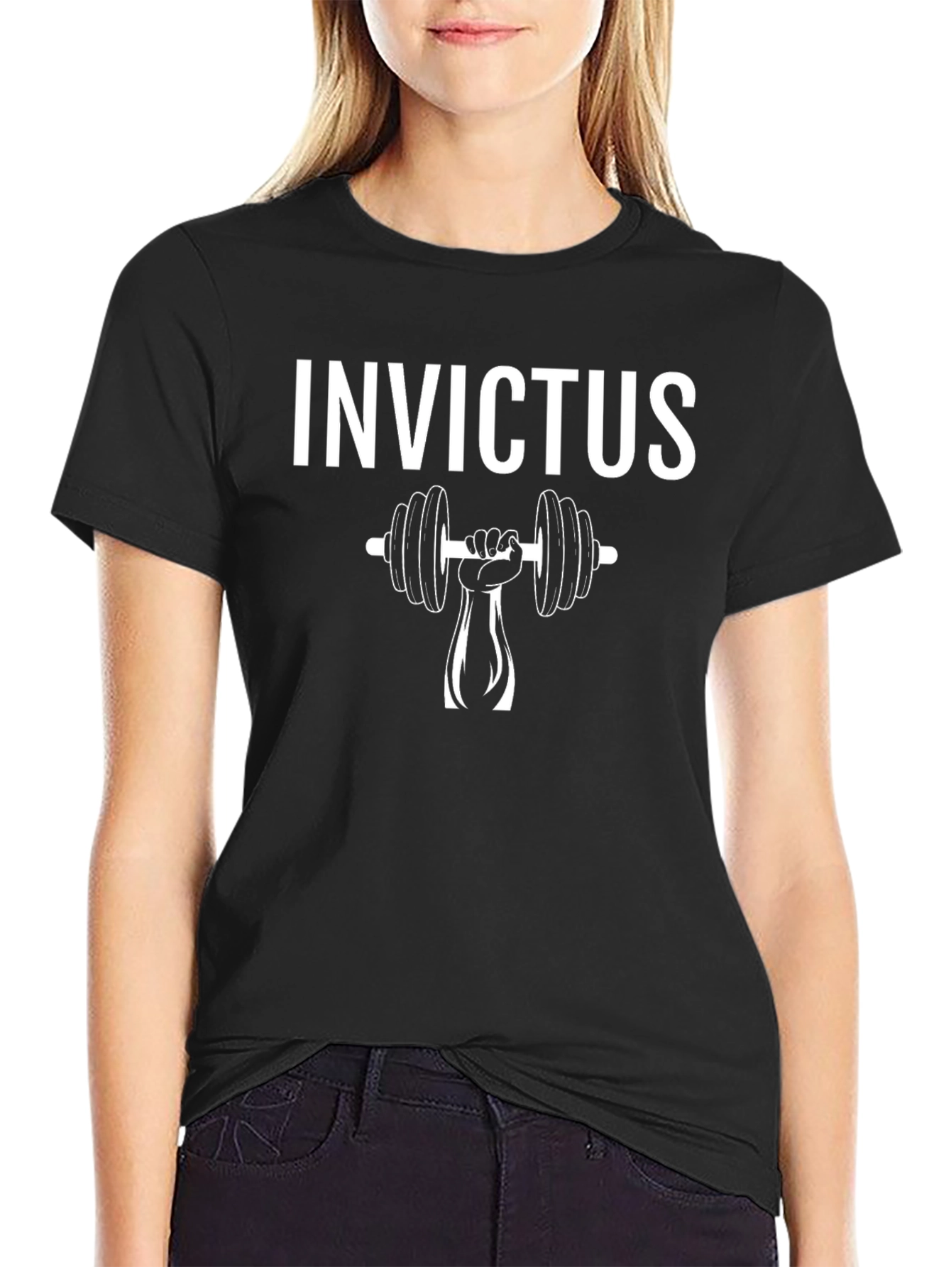 Invictus Weightlifting T-Shirt - Black Gym Apparel