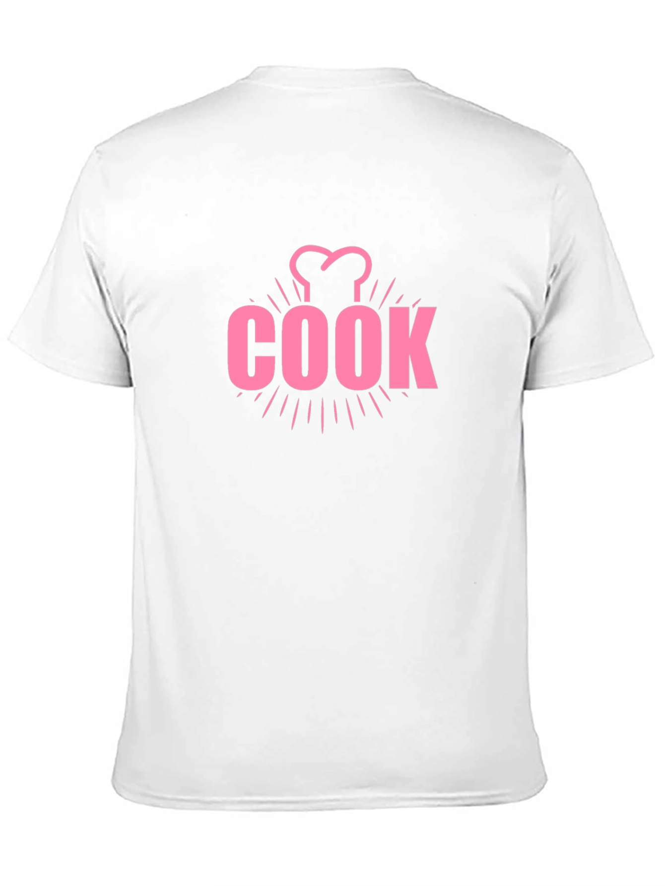 Chef Cook T-Shirt - Pink Design