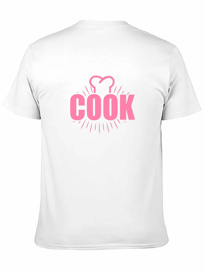 Chef Cook T-Shirt - Pink Design