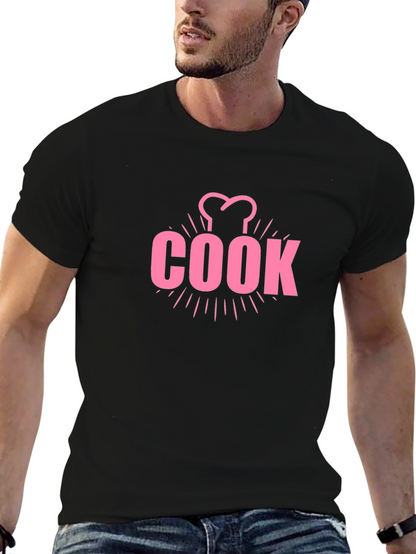 Chef Cook T-Shirt - Pink Design