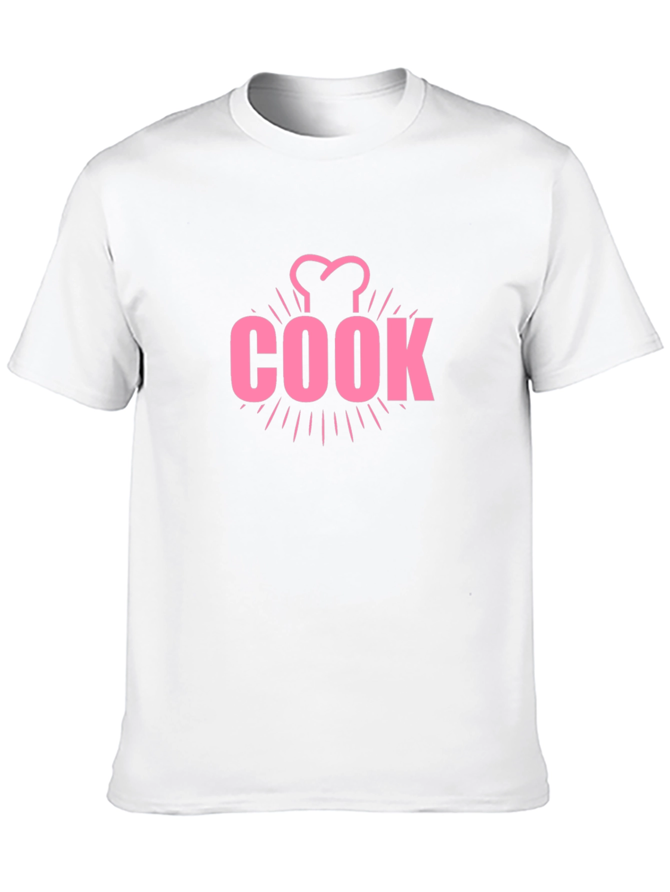Chef Cook T-Shirt - Pink Design