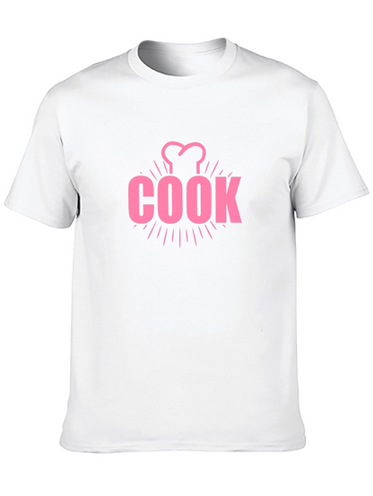 Chef Cook T-Shirt - Pink Design
