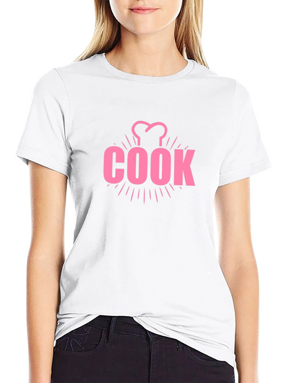 Chef Cook T-Shirt - Pink Design