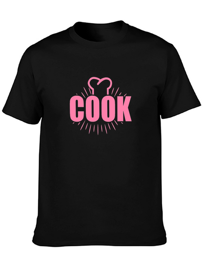 Chef Cook T-Shirt - Pink Design